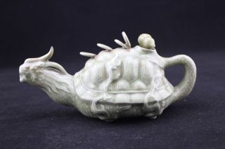 Chinese Handwork Painting Old Porcelain Teapots photo
