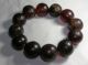 Acoin Old 12 Transparent Red Natural Agate Dzi Beads Bracelet 19mm Each Vr Vf Tibet photo 1