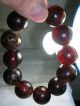 Acoin Old 12 Transparent Red Natural Agate Dzi Beads Bracelet 19mm Each Vr Vf Tibet photo 4