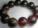 Acoin Old 12 Transparent Red Natural Agate Dzi Beads Bracelet 19mm Each Vr Vf Tibet photo 5