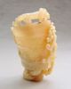 Chinese 100% Ox Horn Carved Chi Dragon Beast Face Angle Cup Other photo 2