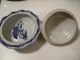 Antique Blue & White Chinese Bowl W/lid Bowls photo 3
