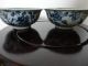 Pair Of Old Chinese Blue And White Porcelain Bowls Bowls photo 1