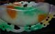 Chinese Natural Jadeite Level A Hand - Carved Statues Gecko&ganoderma Nr Other photo 5