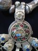 Fine Old North African Berber Ottoman Silvered Metal Necklace 20th Century Middle East photo 2