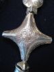 Fine Old North African Berber Ottoman Silvered Metal Necklace 20th Century Middle East photo 3