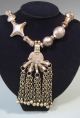 Fine Old North African Berber Ottoman Silvered Metal Necklace 20th Century Middle East photo 6