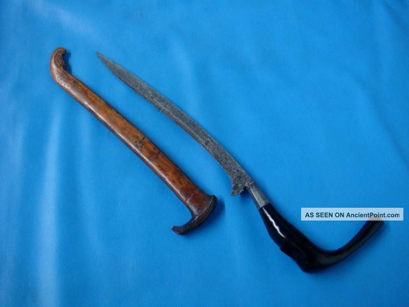 Antique Old Rencong Besar Aceh Dagger Hulu Tanduk - No Sword/keris - Kris Other photo