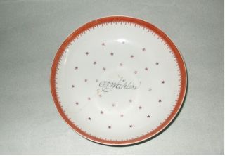 Chinese Export Porcelain Saucer W.  European Name C1770 - 80 photo