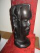 Rare Found Black Ebony Statue Beauty Head 8 