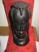 Rare Found Black Ebony Statue Beauty Head 8 