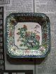 § Antique Asian Hand Painted Enamel Square Trinket Decorative Vanity Dish Tray § Other photo 11