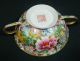 Chinese Antique Hand Painted Porcelain Mille Fleur Bowl 19 Century Glasses & Cups photo 6