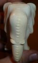 Faux Ivory Thick Heavy Fat Elephant Carving Natural Grain C19th 112 Grams Other photo 4