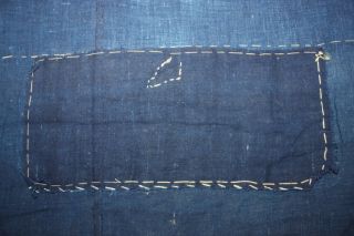 Japanese Old Antique Indigo Cotton Patchwork Boro Tattered Raｇtextile1900 - 1940 photo