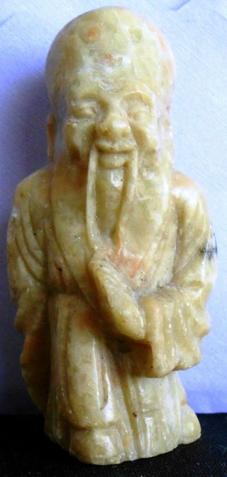 An Antique Chinese Hand Carving Stone Figure photo