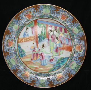 Lovely 19th Century Chinese Famille Vert Enamelled Plate Circa 1860 photo