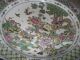 Large Chinese Porcelain Famille Rose Charger With Mark 17.  5 
