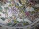 Large Chinese Porcelain Famille Rose Charger With Mark 17.  5 