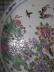 Large Chinese Porcelain Famille Rose Charger With Mark 17.  5 