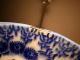 Antique C 1860 Japanese Hirado Blue White Sometsuke Tao Porcelain Bowl Karako Bowls photo 7