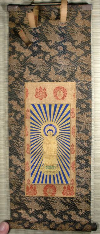 Small Buddhist Scroll / Japanese / Antique photo