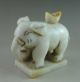 Old Chinese Hetian Jade Carved Elephant Carving Other photo 1