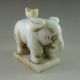 Old Chinese Hetian Jade Carved Elephant Carving Other photo 3
