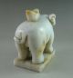 Old Chinese Hetian Jade Carved Elephant Carving Other photo 4