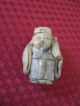 Top Quality Rare Old Found Tagua Ivory Nut Netsuke Scholar 1.  5 