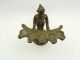 A Fine Antique 19th C.  Indian Standing Bronze Oil Lamp. India photo 3