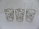 Finest Quality 3p Japanese Sterling Silver Cup Holders W Glass Inserts Nr Glasses & Cups photo 10
