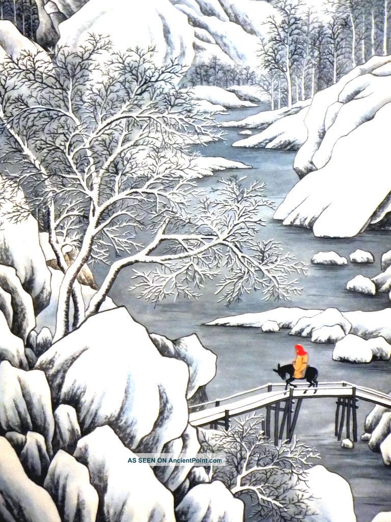Chinese Hanging Scroll 0068 Snow - Covered Landscape Paintings & Scrolls photo