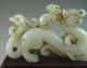 Fine Old Chinese Hetian Jade Carvd Dragon Pjoenix And Mouse Carving Other photo 7