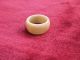 Vintage Carved Ox Bone Wedding Band Ring Chinese Faux Ivory 6.  75 To 7 Rings photo 2