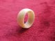 Vintage Carved Ox Bone Wedding Band Ring Chinese Faux Ivory 6.  75 To 7 Rings photo 4