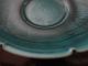 Old Chinese Flower - Shape Porcelain Plate With Peacock Green Glaze Plates photo 3