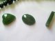 Lot Vintage Chinese Carved White Green Jade Jewelry + Beads Ming? Qing? Dynasty Other photo 5