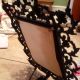 Antique Cast Art Iron Victorian Ornate Mirror Or Picture Frame Signed Jm 32 Metalware photo 2