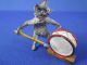 Signed Bergman Cold Painted Austrian Bronze 8 Member Cat Band Orchestra Nr Metalware photo 11