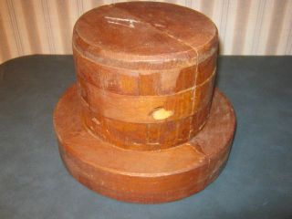 Vintage Wooden Hat Block,  Mold,  Millenary photo