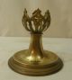 American Gorham Brass Gothic Revival Candlestick Vase Or Perfume Bottle Holder Metalware photo 1