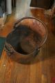 Antique Copper Victorian Coal Hod Ash Fireplace Bucket Scuttle Templar Crest Metalware photo 5