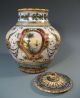 Very Fine Italian Deruto Polychrome Majolica Lidded Urn Vase Ca.  18 - 19th Century Urns photo 11