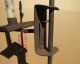 No Finer 18th Century Tall Rushlight Adjustable Height Candle Standard Metalware photo 4