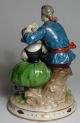 Antique 19th C French Old Paris Porcelain Figural Grouping W/mandolin Figurines photo 2
