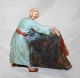 Austrian Antique Vienna Wiener Bronze Oriental Carpet Vendor Bronze Enamel Metalware photo 3