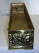 Old English Brass Floral Rose Repousse Relief Flower Planter Fernery England Metalware photo 3