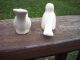 Vintage White Bird Salt And Pepper Shakers Cork Stopper Porcelain/ceramic? Salt & Pepper Shakers photo 5