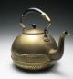 Excellent Jugendstil Secessionist Germany Brass Hammered Tea Pot Kettle Metalware photo 1